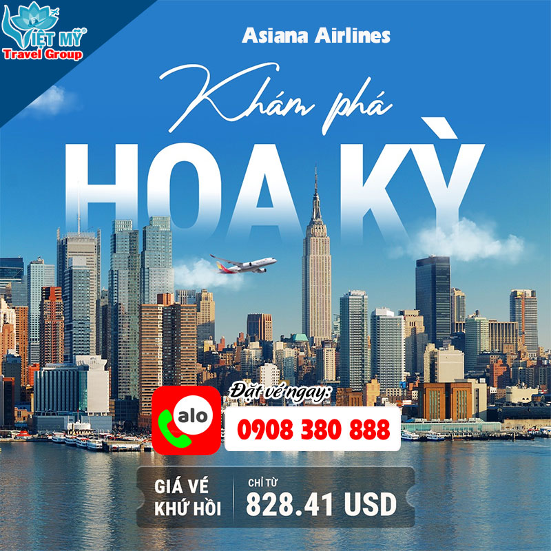Đặt vé máy bay đi Mỹ từ Hà Nội - Bay đẳng cấp 5 sao với giá tiết kiệm!