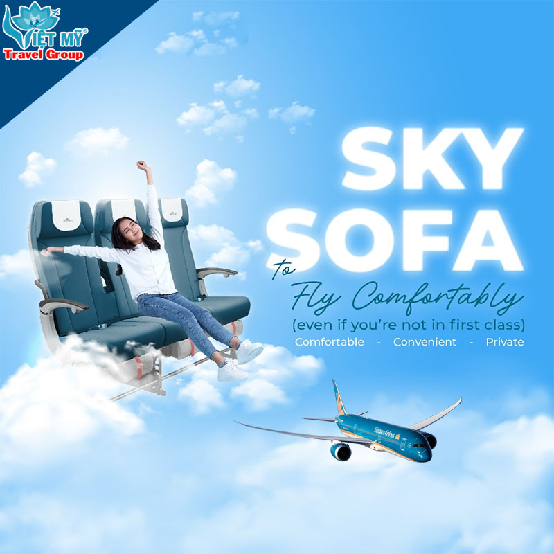 Sky Sofa Vietnam Airlines – Giảm 20% 2 Bay Mỹ, Âu, Á Thư Giãn Hơn Với Sky Sofa Vietnam Airlines!