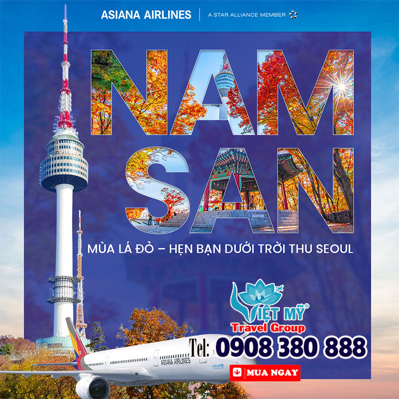 Namsan mùa lá đỏ - Hẹn bạn dưới trời thu Seoul cùng Asiana Airlines