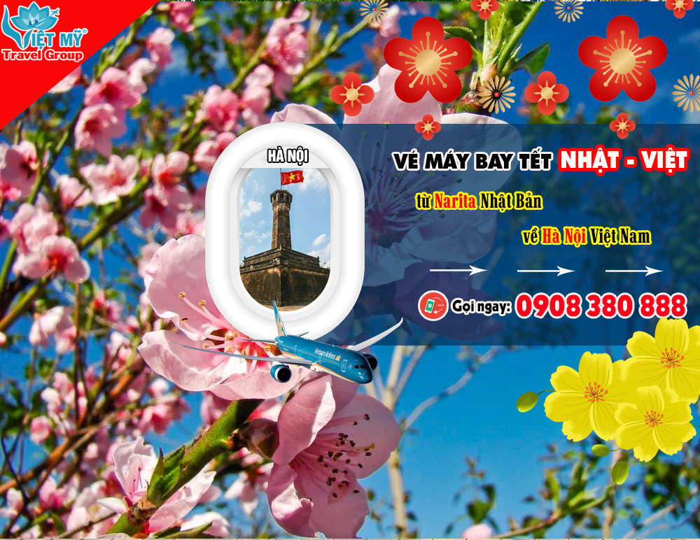 Vé máy bay Tết Nhật Việt từ Narita Nhật Bản về Hà Nội Việt Nam 2 Vé máy bay Tết Nhật Việt từ Narita Nhật Bản về Hà Nội Việt Nam
