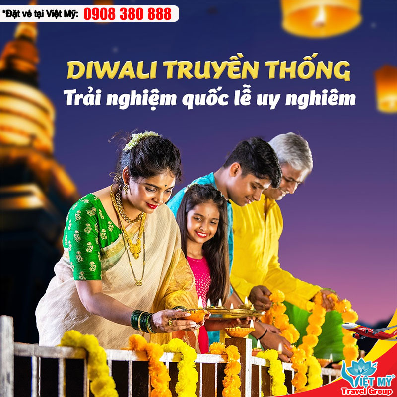 Khám phá lễ hội Diwali 2025 - Thắp sáng hành trình muôn màu cùng Vietjet
