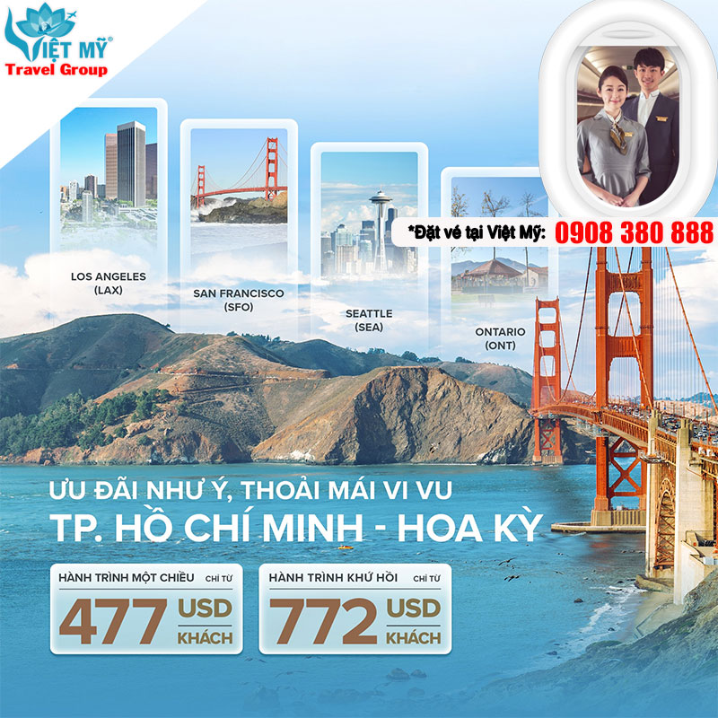 Khuyến mãi lớn STARLUX Airlines - Bay Mỹ tiết kiệm đến 30%