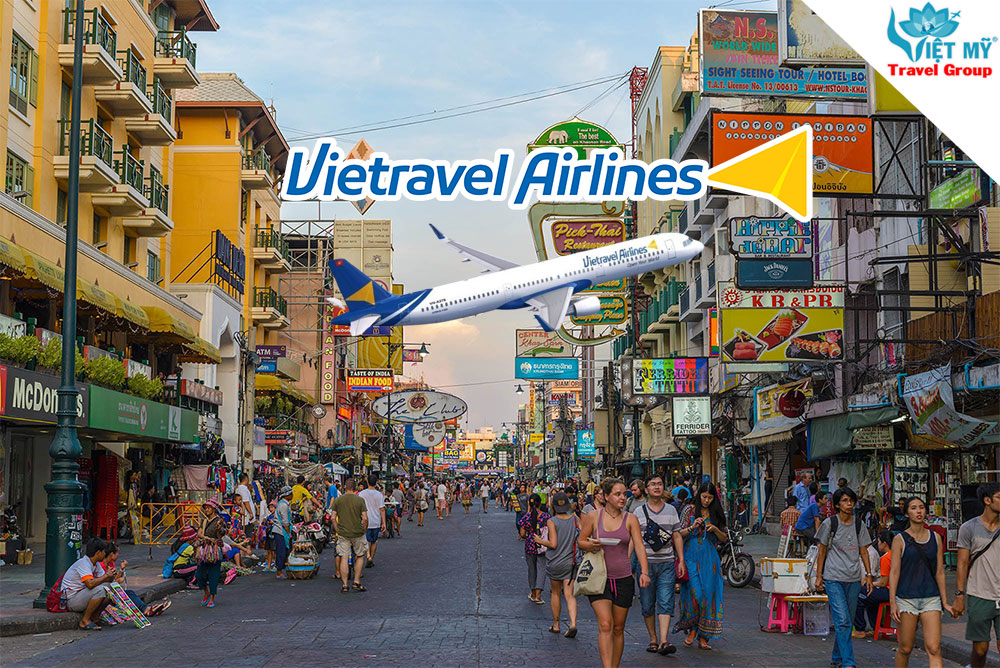 Bay đến Bangkok giá từ 130K cùng Vietravel Airlines
