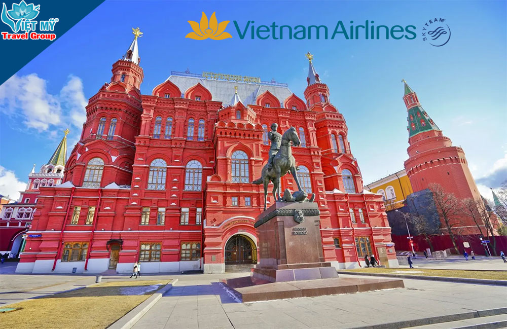 Bay đến Moscow hãng Vietnam Airlines - giá ưu đãi từ 23.999.000 VNĐ