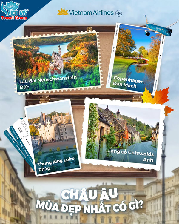 Bay châu Âu cùng Vietnam Airlines từ 31.899.000 VNĐ/khứ hồi 2 Bay châu Âu cùng Vietnam Airlines từ 31.899.000 VNĐ/khứ hồi