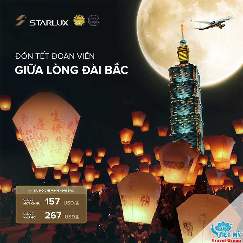 STARLUX Airlines bay Đài Bắc mùa Trung Thu - vé từ 157 USD 3 STARLUX Airlines bay Đài Bắc mùa Trung Thu - vé từ 157 USD