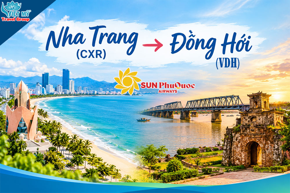 Vé Sun PhuQuoc Airways đi Đồng Hới từ 787K/chiều! 2 Vé Sun PhuQuoc Airways đi Đồng Hới từ 787K/chiều!