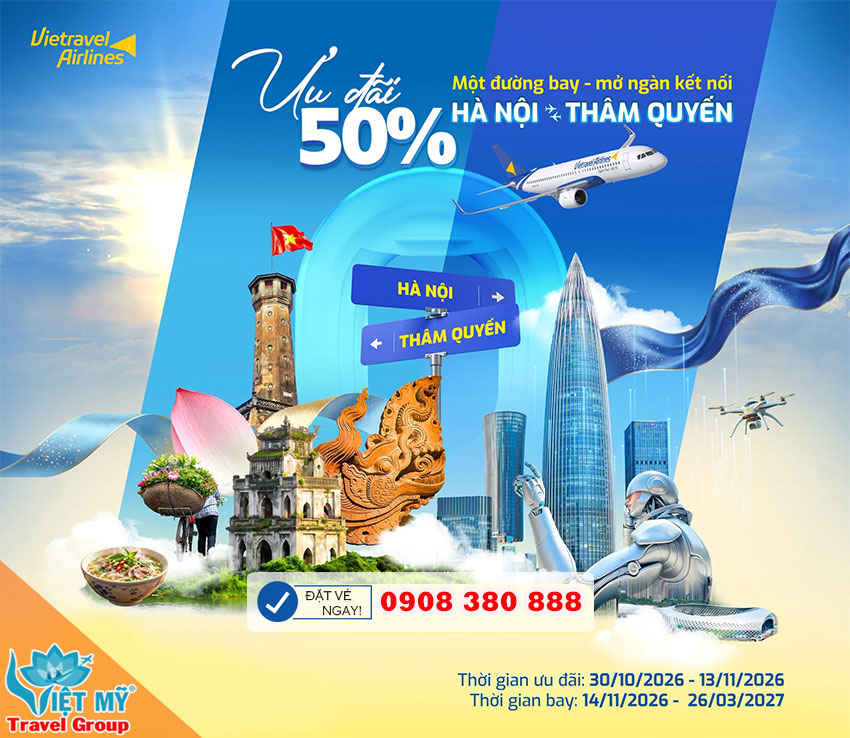 Vietravel Airlines giảm 50% vé Hà Nội – Thâm Quyến chào mừng đường bay mới 1 Vietravel Airlines giảm 50% vé Hà Nội – Thâm Quyến chào mừng đường bay mới